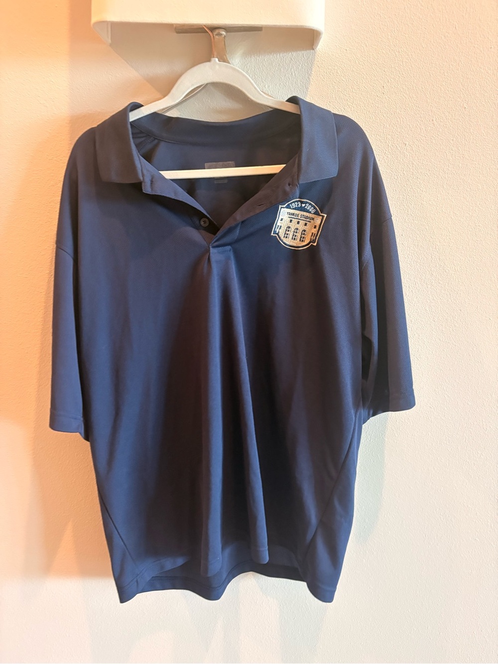 New York Yankees Yankee Stadiun Navy Polo Shirt with Chest Patch